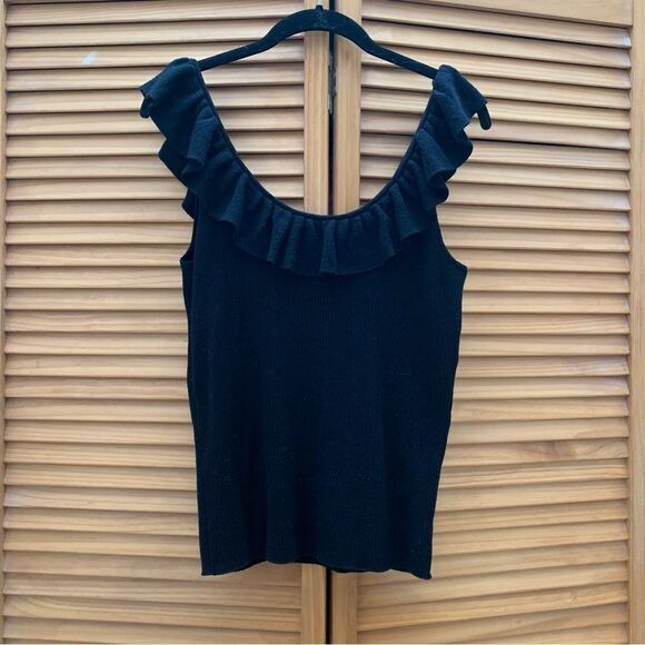 MADEWELL Black Ribbed Top Size XL - Picture 1 of 5